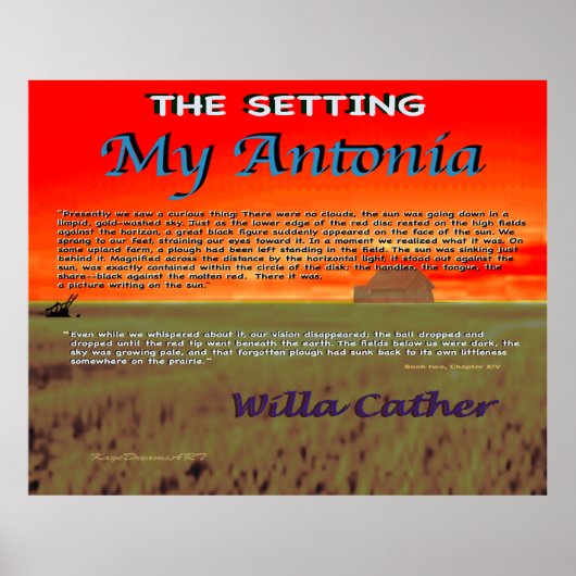 Mijn Antonia-instelling Poster (Voorkant)