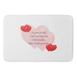 Mijn armen zijn vol badmat