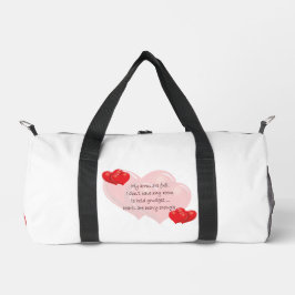 Mijn armen zijn vol plunjezak