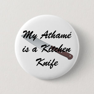 Mijn Athamé is een Keukennife Ronde Button 5,7 Cm