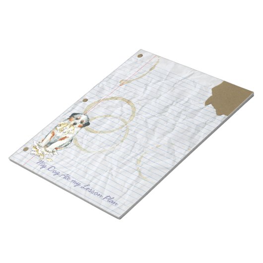 Mijn Aussie Ate Mijn Lesson Plan Notitieblok (Schuin)