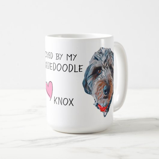 MIJN AUSSIEDOODLE VERLIES KOFFIEMOK (Voorkant rechts)