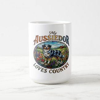 Mijn Aussiedor Houdt Van Landelijke Koffiemok