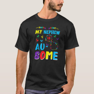 Mijn autistische neef Geweldig Autisme Bewustzijn T-shirt