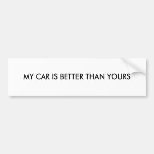 MIJN AUTO IS BETER DAN JULLIE BUMPERSTICKER