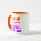 Mijn auto is mijn Valentijn koffie Mok (Voorkant links)