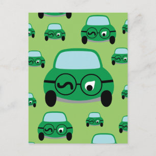 Mijn auto is slim briefkaart