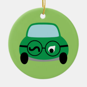 Mijn auto is slim keramisch ornament