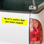 Mijn auto is slimmer dan je eersteklas. bumpersticker (Op Truck)