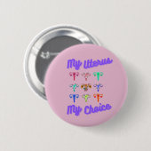 Mijn baarmoeder Mijn Button (Voorkant /achterkant)