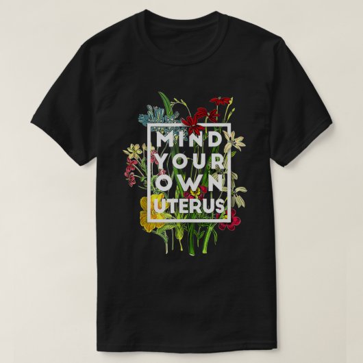 Mijn baarmoeder t-shirt (Design voorkant)