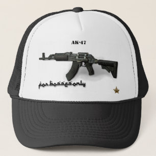 Mijn baas AK - 47 voor je gezicht. Trucker Pet