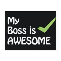 Mijn baas is Geweldige Briefkaart