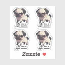 Mijn baas is puggin' geweldige Vinyl Sticker set v