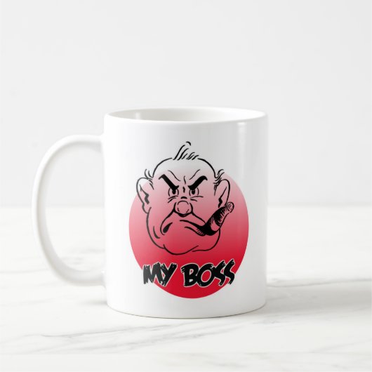 mijn baas koffiemok (Links)