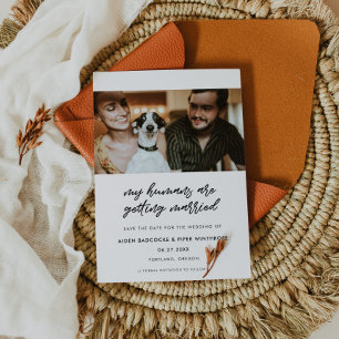 Mijn baasjes gaan trouwen foto save the date