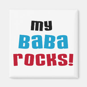 Mijn Baba Rocks T-shirts en geschenken Magneet