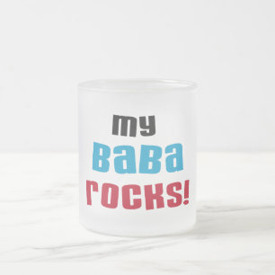 Mijn Baba Rocks T-shirts en geschenken Matglas Koffiemok
