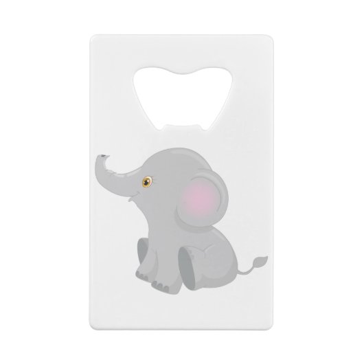Mijn Baby Elephant Kredietkaart Flessenopener (Achterkant)