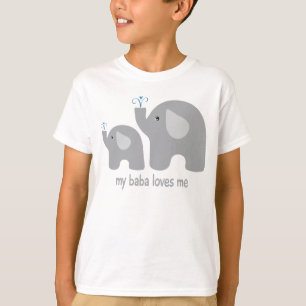 Mijn baby houdt van me - Cute Elephant Shirt for K