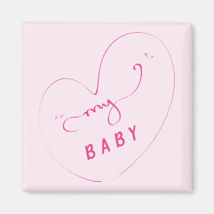 Mijn Baby Magneet   Cute Magneet voor Koppel