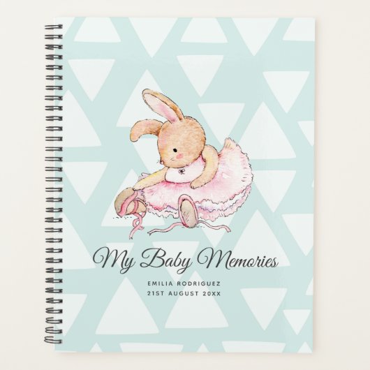 MIJN BABY MEMORIES - Rabbit Ballerina Planner (Voorkant)