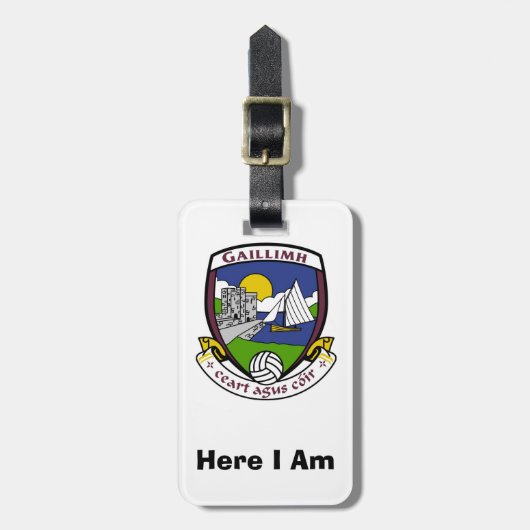 Mijn bagage persoonlijke Galway County ID-tag. Bagagelabel (Voorkant verticaal)