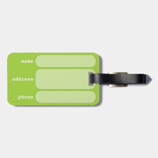 Mijn Bagagelabel (Achterkant horizontaal)