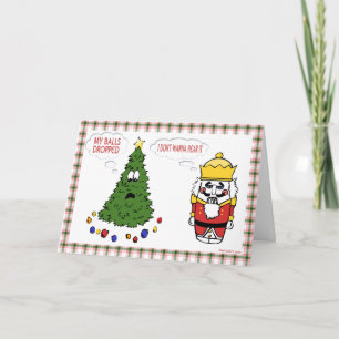 Mijn Ballen Gelaten vallen Kerstkaart Feestdagen Kaart