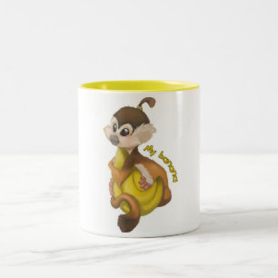 Mijn bananen tweekleurige koffiemok