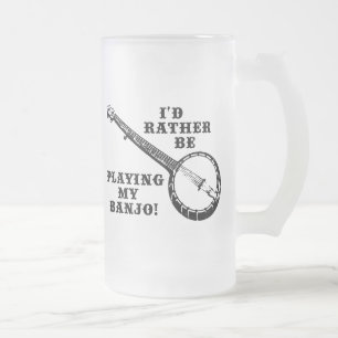Mijn banjo afspelen matglas bierpul