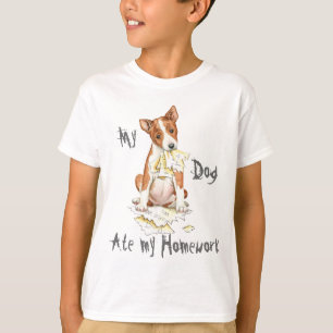 Mijn Basenji Ate Mijn thuiswerk T-shirt