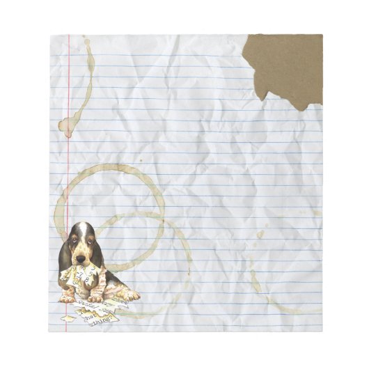 Mijn Basset Ate Mijn Lesson Plan Notitieblok (Voorkant)