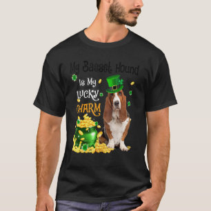 Mijn Basset Hound is mijn gelukzak Cute Dog Patric T-shirt