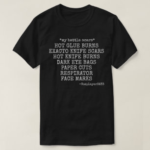 MIJN BATTLE SCARS MANNEN TSHIRT