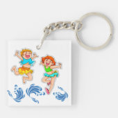 Mijn Beach House Sleutelhangers - zie beide kanten (Achterkant)