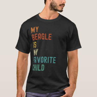 Mijn Beagle is mijn favoriet. Kind Grappige Hond L T-shirt