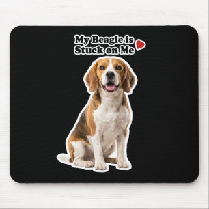 Mijn Beagle Zit Vast Aan Mij Schattige Hond Liefhe Muismat