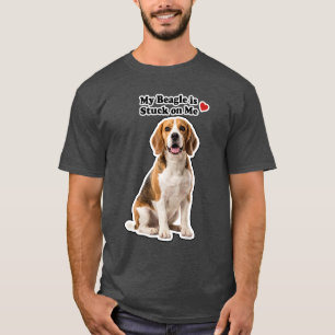 Mijn Beagle Zit Vast Aan Mij Schattige Hond Liefhe T-shirt