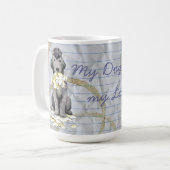Mijn Bedlington Ate My Lesson Plan Coffee Mok (Voorkant links)