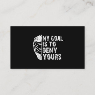 Mijn bedoeling is om je Hockey Goalie Ice te ontke Visitekaartje