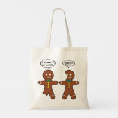 Mijn been Hurts Gingerbrood Cookie in het Frans Tote Bag (Achterkant)
