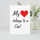 Mijn Behoort Aan Een Chef Kaart (Staand voorkant)