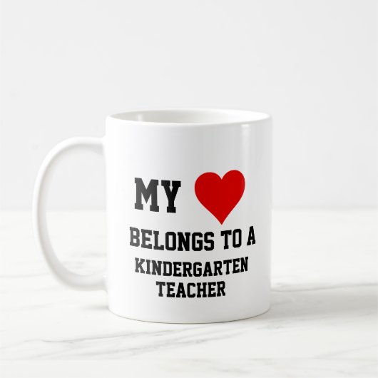 Mijn behoort tot een leraar Kindergarten Koffiemok (Links)