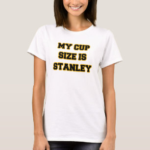 Mijn beker is Stanley Black Gold en White T-shirt