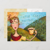 Mijn beker loopt over - Briefkaart (Voorkant / Achterkant)