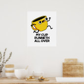 Mijn beker loopt over de grappige bijbel poster (Keuken)