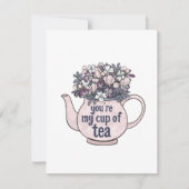 Mijn beker van Tea Afbeelding Valentijnsdag Kaart (Voorkant)