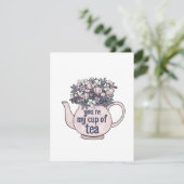 Mijn beker van Tea Afbeelding Valentijnsdag Kaart (Staand voorkant)