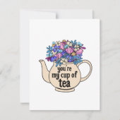 Mijn beker van Tea Afbeelding Valentijnsdag Kaart (Voorkant)